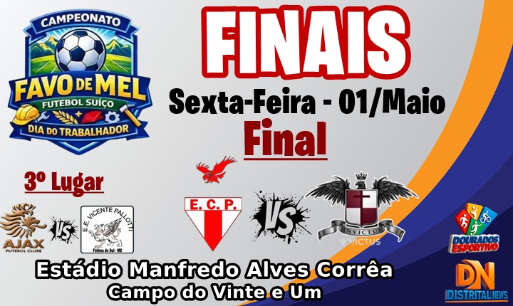 E.C Pioneiro e Invictu’s irão fazer a final do Campeonato Favo de Mel em Fátima do Sul