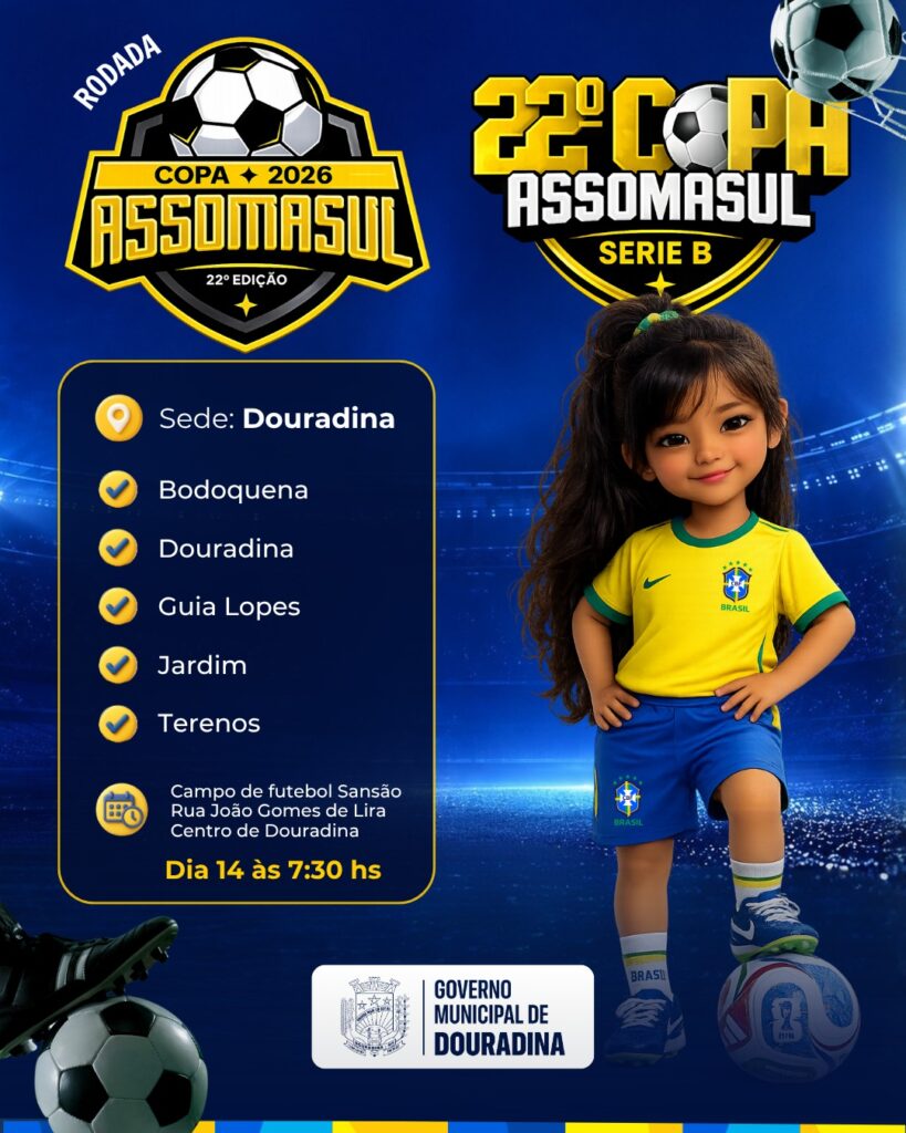 FINAL DE SEMANA ESPORTIVO MOVIMENTA DOURADINA COM ETAPA DA 22ª COPA ASSOMASUL DE FUTEBOL